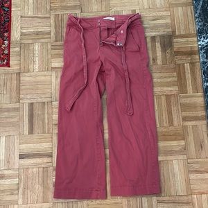 Loft salmon colored wide leg pants